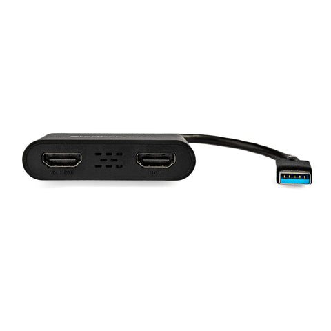 Adaptador De Video Externo - Tarjeta De Video Externa Usb 3.0 A 2 Puertos Hdmi 4k A 30hz Para 2 Pantallas - Compatible Con Windows - Modelo Usb32hd2