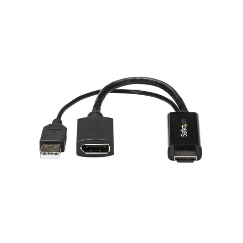 Adaptador De Video Hdmi A Displayport - Convertidor 4k Alimentado Por Usb- Modelo Hd2dp