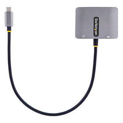 Adaptador De Video Usb C, Adaptador Multipuertos Usb C A Hdmi Vga Con Salida De Audio De 3.5mm, Hdr 4k A 60hz, Pd 3.0 De 100w, Compatible Con Thunderbolt 3, 4 - Startech.Com Modelo, 122-Usbc-Hdmi-4k-Vga