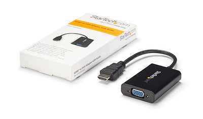 Adaptador De Video Y Audio Hdmi® A Vga - Hd15 Hembra - Hdmi Macho - Mini Jack Hembra - 1920x1200 - Convertidor Externo - Startech.Com Modelo, Hd2vgaa2