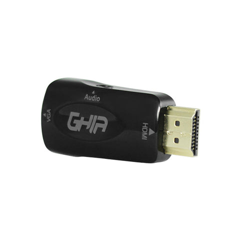 Adaptador Ghia Conversor De Video Hdmi Macho A Vga Hembra Con Audio