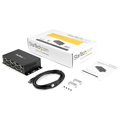 Adaptador Hub Concentrador Usb 8 Puertos Serial Rs232 Industrial Montaje En Pared Riel Din - Startech.Com Modelo, Icusb2328i