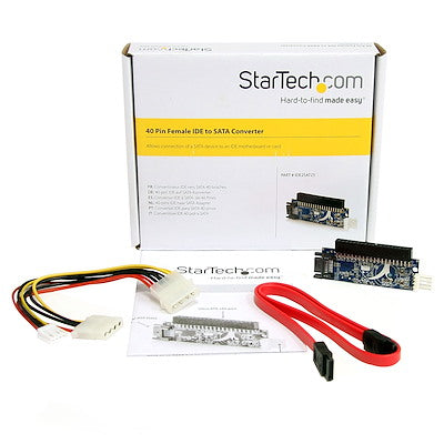 Adaptador Ide Ata De 40 Pines A Sata De 2.5in Y 3.5 Pulgadas Solo Datos - 1x Ide Macho - 1x Sata Datos - Startech.Com Modelo, Ide2sat25