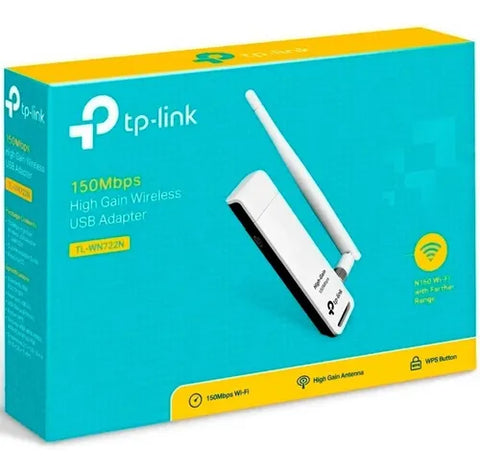 Adaptador Inalambrico Tp-Link, Usb2.0, N150, 1ant, 4dbi, Tl-Wn722n