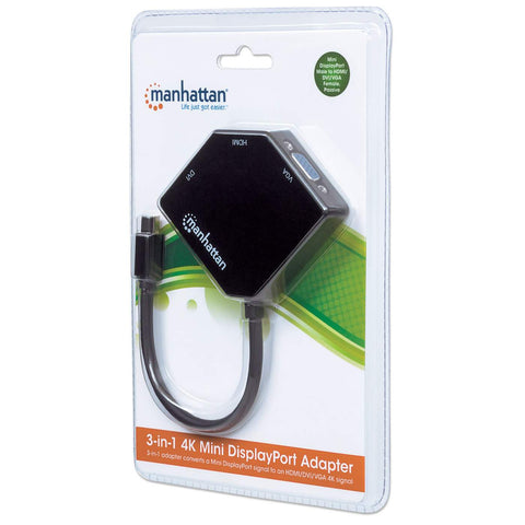 Adaptador Manhattan Dp Mini A Hdmi/Vga/Dvi H Pasivo 207720
