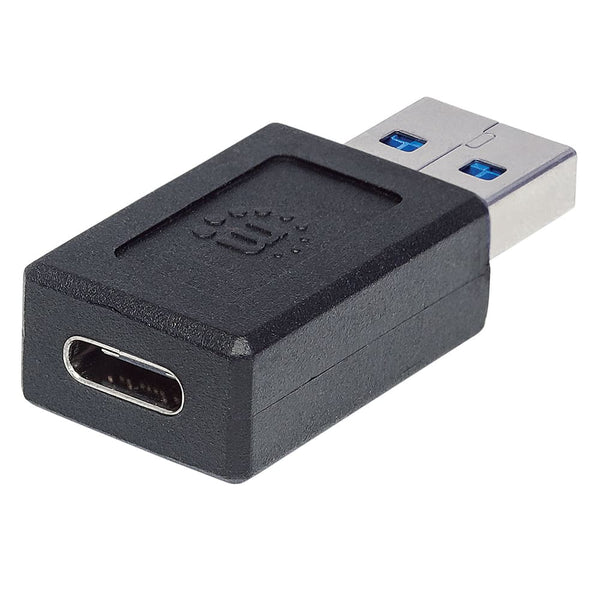 Adaptador Manhattan Usb Tipo C V3.1 Am-Ch Negro 354714