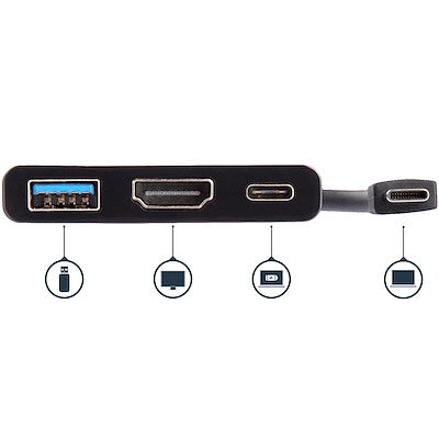 Adaptador Multifuncion Usb-C A 4k Con Entrega De Potencia Y Puerto Usb-A - Replicador De Puertos De Viajes Usb-C Para Laptop - Startech.Com Modelo, Cdp2hduacp