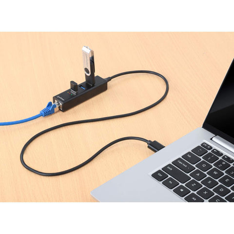 Adaptador Red Gb Usb A/C , Hub 3 Ptos V3.0 Manhattan 180894