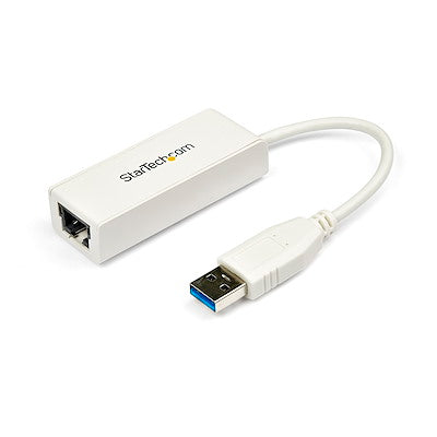 Adaptador Tarjeta De Red Externa Nic Usb 3.0 A 1gbps Gigabit Ethernet 1 Puerto - 1x Rj45 Hembra - 1x Usba - Blanco - Startech.Com Modelo, Usb31000sw