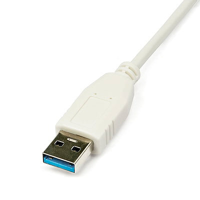 Adaptador Tarjeta De Red Externa Nic Usb 3.0 A 1gbps Gigabit Ethernet 1 Puerto - 1x Rj45 Hembra - 1x Usba - Blanco - Startech.Com Modelo, Usb31000sw