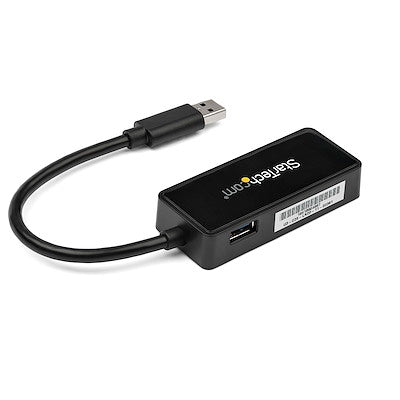 Adaptador Tarjeta De Red Nic Externa Usb 3.0 1 Puerto Gigabit Ethernet Rj45 Y 1 Puerto Usb Super Speed - Cable - Negro - Startech.Com Modelo Usb31000sptb