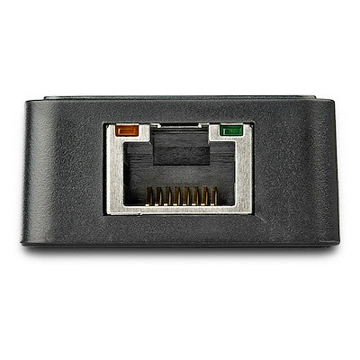 Adaptador Tarjeta De Red Nic Externa Usb 3.0 1 Puerto Gigabit Ethernet Rj45 Y 1 Puerto Usb Super Speed - Cable - Negro - Startech.Com Modelo Usb31000sptb