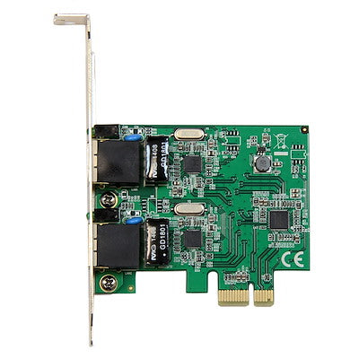 Adaptador Tarjeta De Red Nic Pci Express Pci-E De 2 Puertos Gigabit Ethernet - 2x Rj45 Hembra - Startech.Com Modelo St1000spexd4