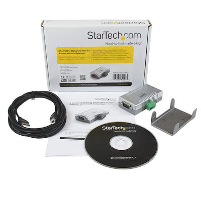 Adaptador Usb-A A 2 Puertos Serial Rs232 Rs422 Rs485 Con Retención Com - Startech.Com Modelo Icusb2324852