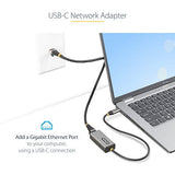 Adaptador Usb-C A Ethernet, 10, 100, 1000 Mbps, Adaptador De Red Gigabit, Asix Ax88179a, Dongle Nic Usb Tipo C A Ethernet Rj45 - Startech.Com Modelo Us1gc30b2