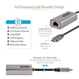 Adaptador Usb-C A Ethernet, 10, 100, 1000 Mbps, Adaptador De Red Gigabit, Asix Ax88179a, Dongle Nic Usb Tipo C A Ethernet Rj45 - Startech.Com Modelo Us1gc30b2