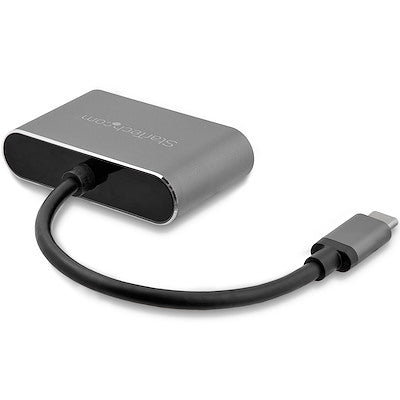 Adaptador Usb-C A Vga Y Hdmi - 2en1 - 4k 30hz - Gris Espacial - Adaptador De Video Externo Usb Tipo C - Startech.Com Modelo Cdp2hdvga