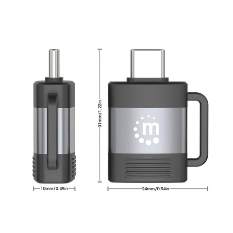 Adaptador Usb-C V3.2 Gen1, Cm-Ah, 5Gbps 3A Manhattan 356312