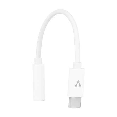 Adaptador Vorago Usb Tipo C A 3.5 Mm Audio Out Mic In Blanco Adp-209