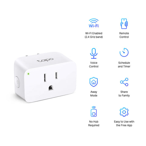 Adaptadores Mini Smart Tp-Link Wi-Fi Plug, Tapo P105 (1 Pack)
