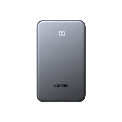 Power Bank 10000mAh con Cable Integrado 20W | Puerto USB-C PD3.0 PPS | Puerto USB-A SCP 22.5W | Batería Polímero Litio | Protecciones Múltiples | Indicador Digital | Material V-0