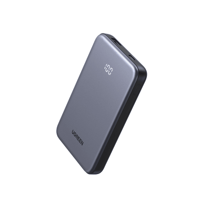 Banco de Energía Portátil 10000mAh | 20W Máximo | Puerto USB-C PD3.0 PPS | Puerto USB-A 22.5W | Batería Polímero de Litio | Pantalla Digital | Carga Rápida 3 Horas | Protocolos Múltiples | Protección