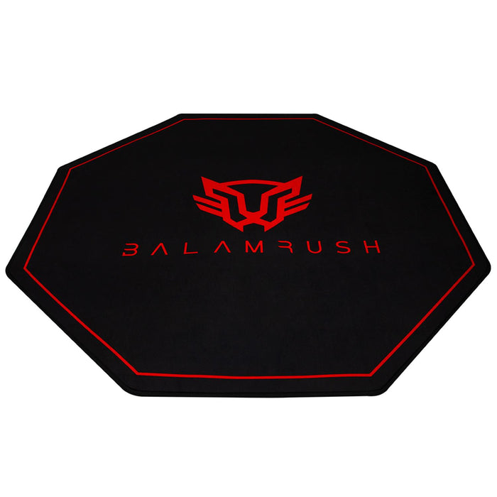 Alfombra Gamer Balam Rush Antiderrape Negro Con Naranja, Flt400, Br-932400