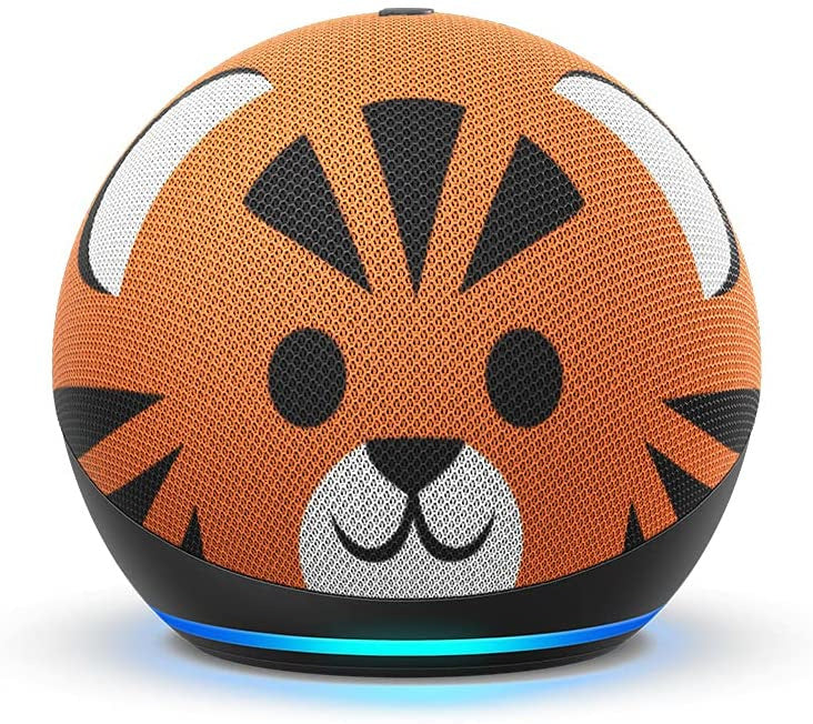 Amazon Echo Dot 4ta Gen Para Niños, (Tigre)