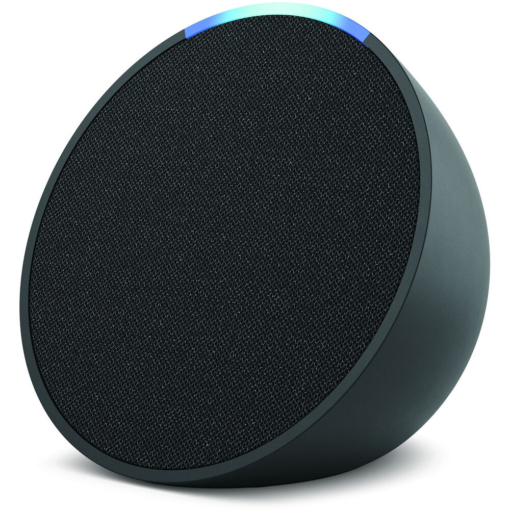 Amazon Echo Pop Smart Speaker With Alexa Charcoal