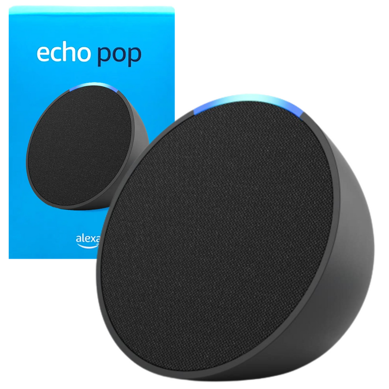 Amazon Echo Pop Smart Speaker With Alexa Charcoal