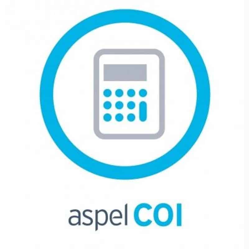 Aspel Coi 10.0-Sistema Contabilidad Integral 1 Usr 99 Empresas  (Coi1N)