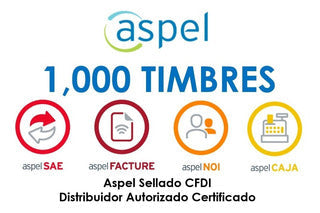 Aspel Sellado Cfdi 1000 Timbres (Facte/1000)