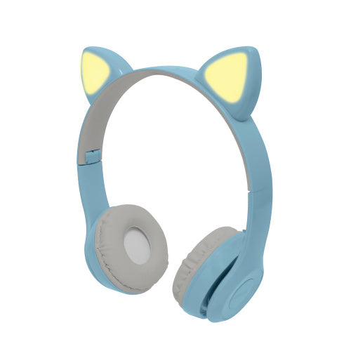 Audífono Diadema Bluetooth Para Niños Catto Azul