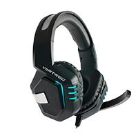 Audifono Diadema Gamer Con Microfono Plegable (Usb Luz) Conector 3.5 Mm Trrs Vortred By Perfect Choice Negro