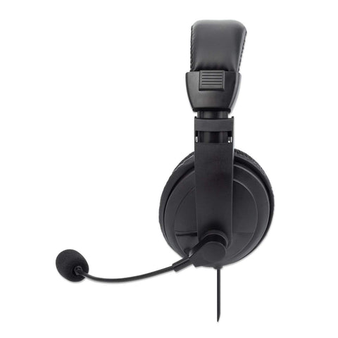 Audífono Manhattan Con Micrófono Usb Mediano, Control Integrado 179843