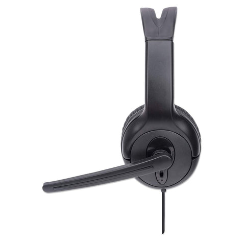 Audífono Manhattan Con Micrófono Usb Monoaural Control Volumen 179874
