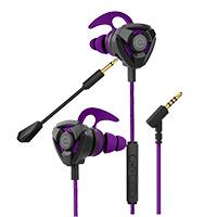 Audifono Para Juego Con Microfono Desmontable Gamer Easy Line By Perfect Choice Morado Con Negro