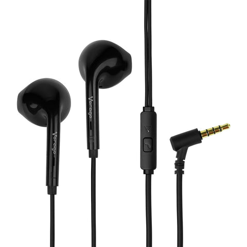 Audífono Vorago Manos Libres 3.5mm Control Volumen Y Micrófono Negro Ep-201-V2-Bk
