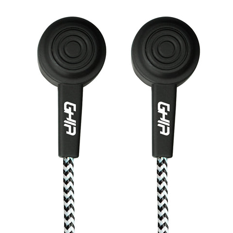 Audifonos Alambricos Ghia Comet Color Negro 3.5mm 1.2 Metros De Cable 3mw De Potencia Con Manos Libres