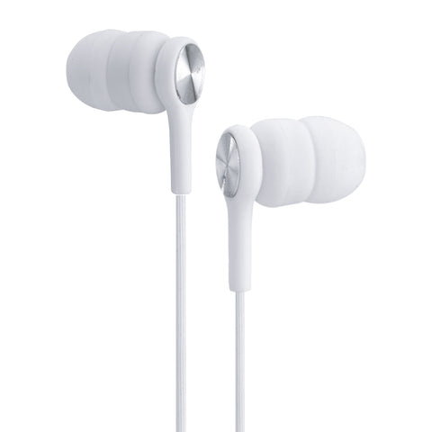Audifonos Alambricos Ghia Comet2 Con Manos Libres, Color Blanco