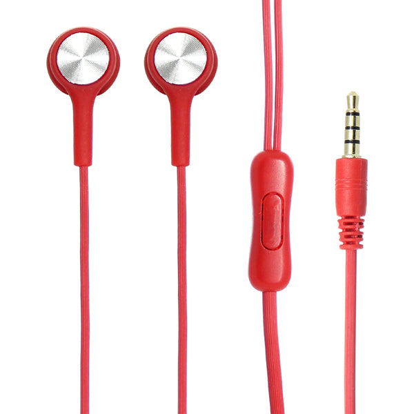 Audifonos Alambricos Ghia Comet2 Con Manos Libres, Color Rojo