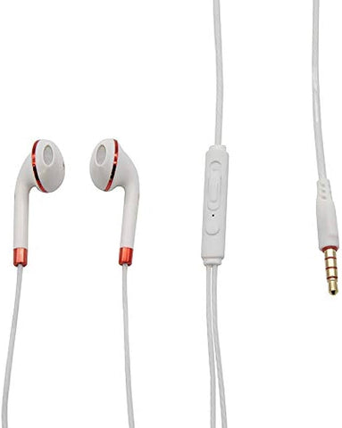 Audifonos Auricular Getttech Mi-1440r Sharp, Track Con Micro, Blanco Con Rojo, 3.5mm