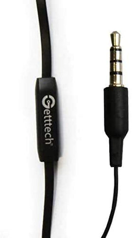 Audifonos Auricular Getttech Soft Mi-1220n C/Mic Negro 3.5mm