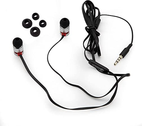 Audifonos Auricular Getttech Soft Mi-1220r C/Mic Negro Color Rojo 3.5mm