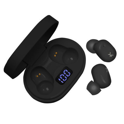 Audífonos Bluetooth Tws Cherry Con Indicador De Carga Perfect Choice Negro