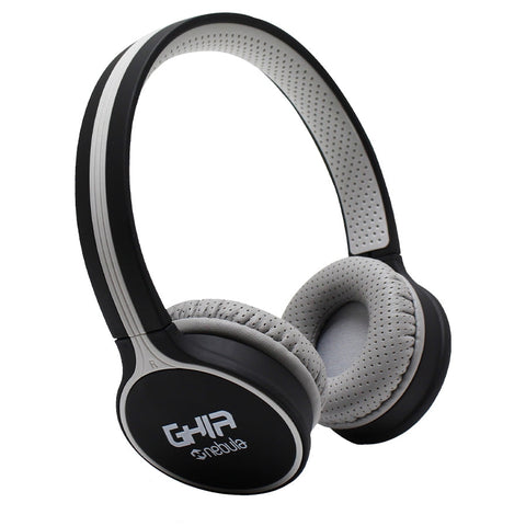 Audifonos Diadema Bluetooth Ghia N1 Hifi Sound Negro Con Gris 10m Alcance Bt 4.2 Bateria 300mah