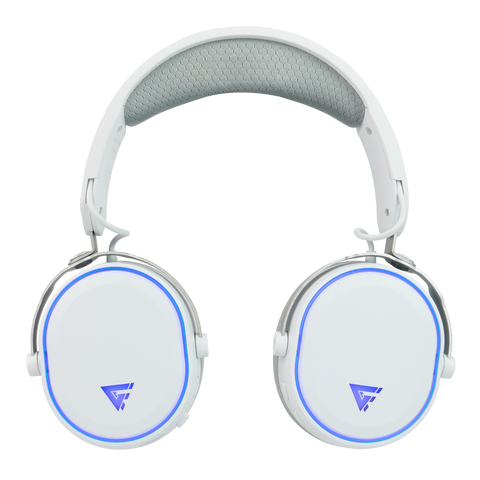 Audifonos Game Factor HSB600-WH Con Micrófono, Inalámbrico, Bluetooth, USB 20Hz, White,  HSB600-WH