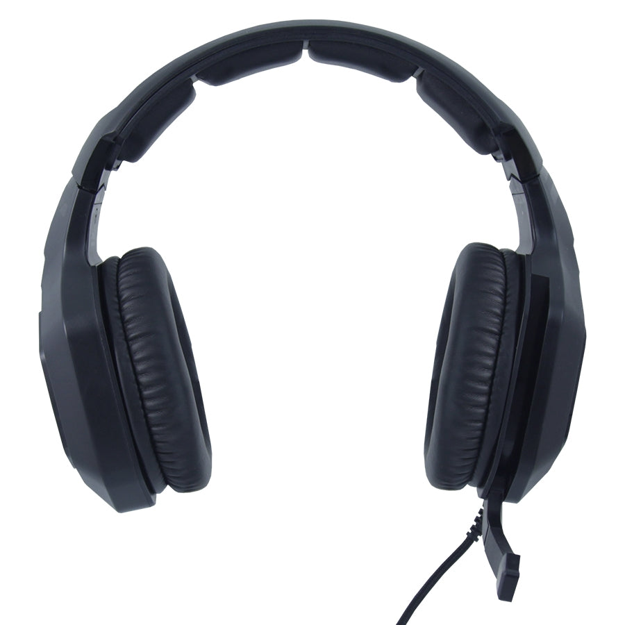 Audífonos Gamer Ocelot Tipo Diadema, Over Ear, Usb, 3.5mm, Color Negro, Alámbricos, Iluminación Tipo Rgb, Control De Audio, Micrófono Con Cancelación De Ruido, Ajustables, Multiplataforma, Rejilla
