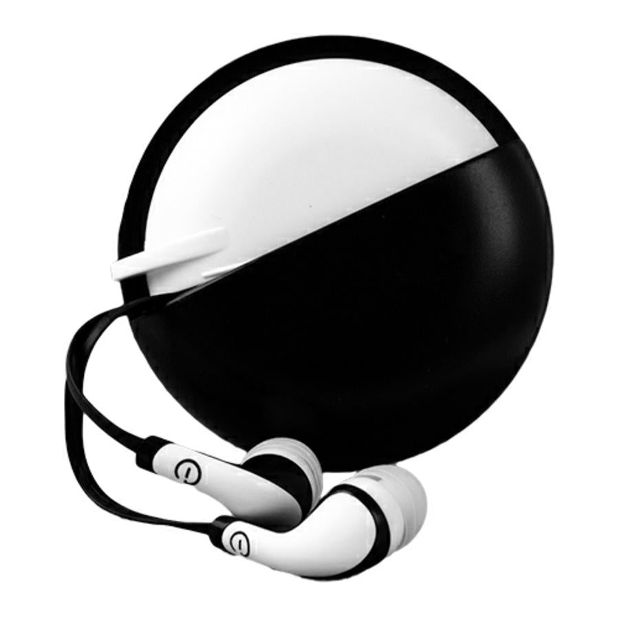 Audifonos In-Ear Con Microfono Easy Line By Perfect Choice Black Con White