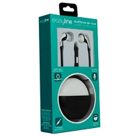 Audifonos In-Ear Con Microfono Easy Line By Perfect Choice Black Con White